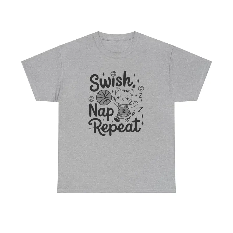 Swish Nap Repeat Basketball Tee 6