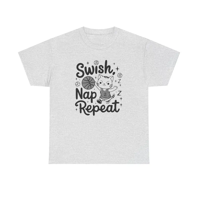Swish Nap Repeat Basketball Tee 7