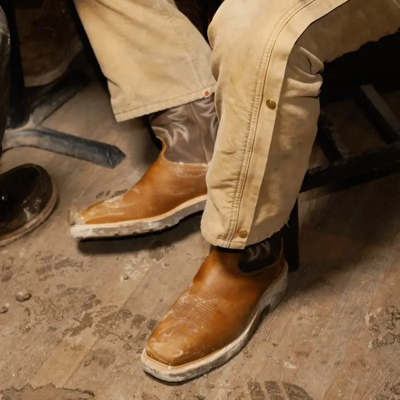 Tecovas Men's Longhaul Waterproof 11" Square Comp Toe Work Boot 10