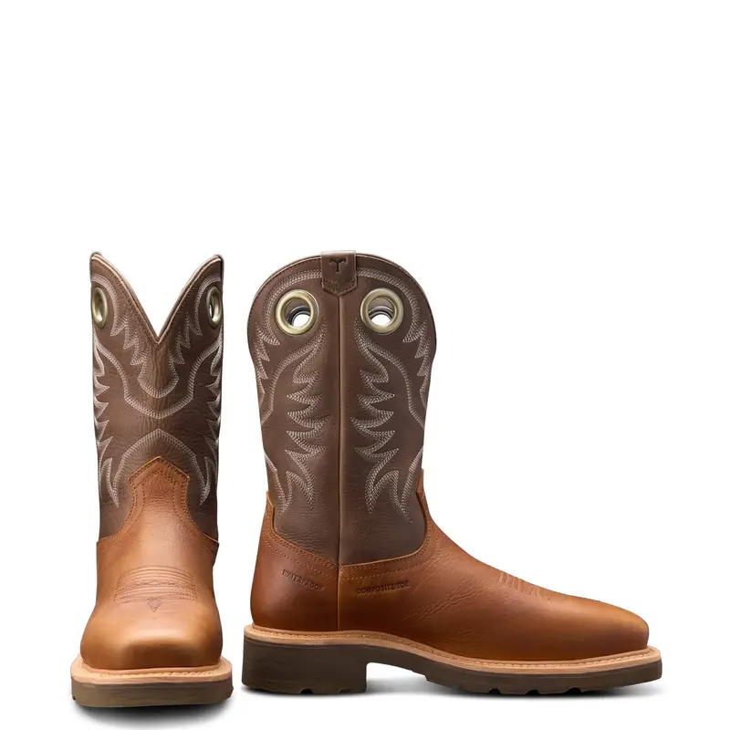 Tecovas Men's Longhaul Waterproof 11" Square Comp Toe Work Boot 2