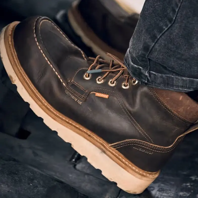 Tecovas Men's Longhaul Waterproof 6" Moc Comp Toe Work Boot 10