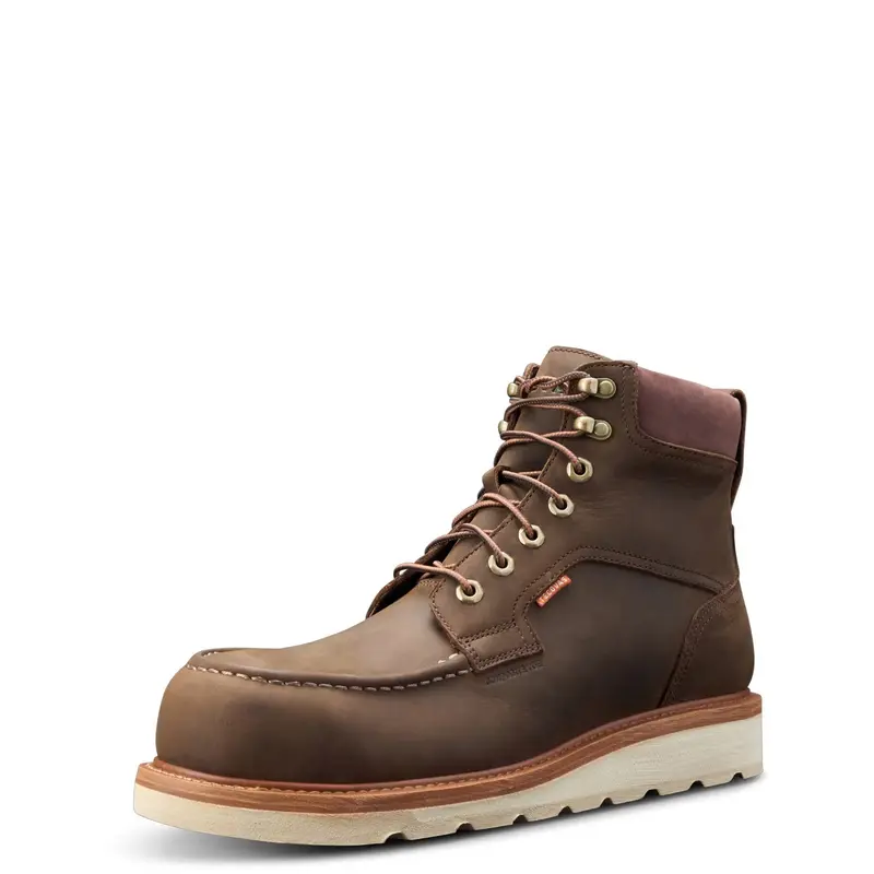 Tecovas Men's Longhaul Waterproof 6" Moc Comp Toe Work Boot 3