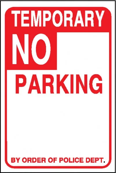 Temporary No Parking 1