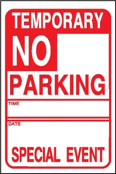 Temporary No Parking Special Event 1