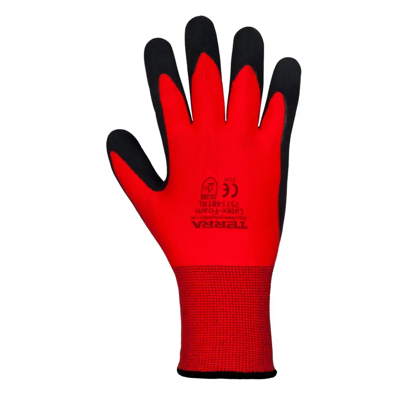Terra 2Pk Latex Foam Acrylic Pile Glove - 751149Tr 1
