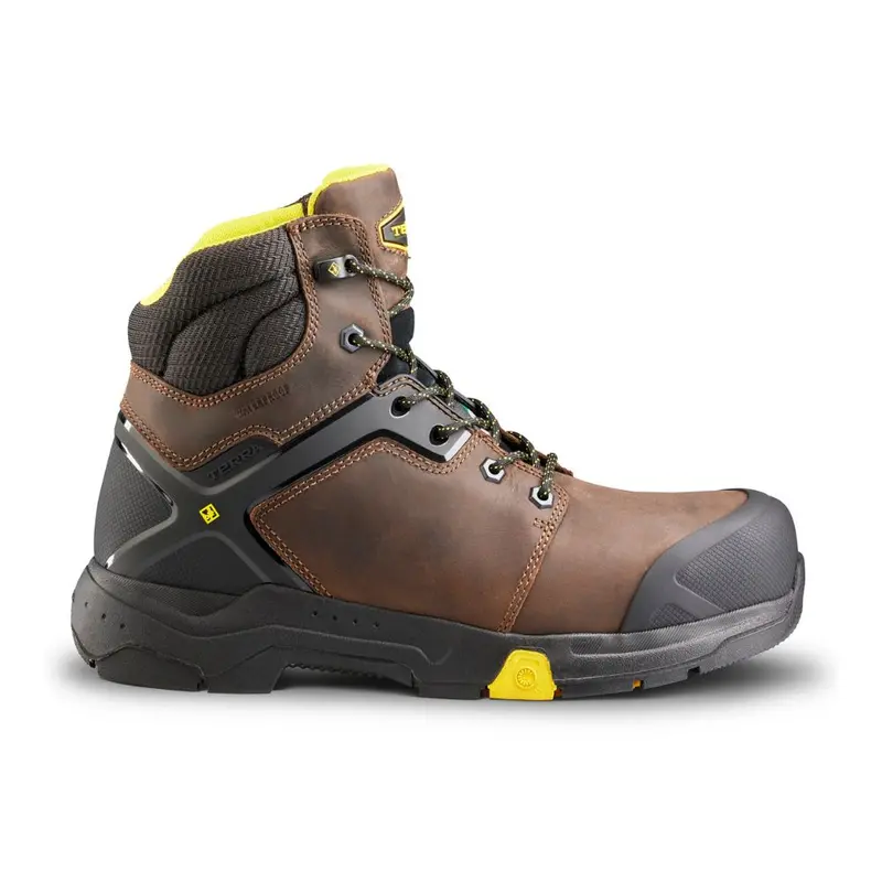 Terra Carbine Men's 6" Composite Toe Waterproof Work Boot Tr0a8395brn - Brown 2