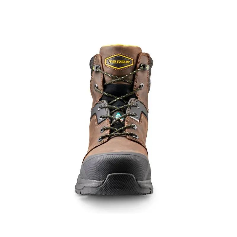 Terra Carbine Men's 6" Composite Toe Waterproof Work Boot Tr0a8395brn - Brown 5
