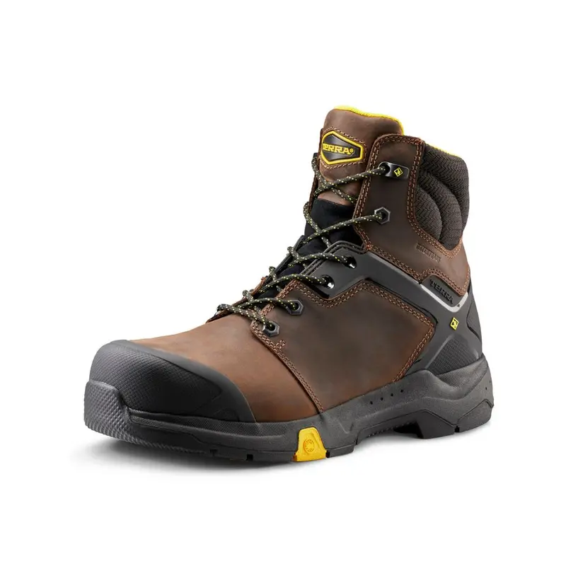 Terra Carbine Men's 6" Composite Toe Waterproof Work Boot Tr0a8395brn - Brown 6