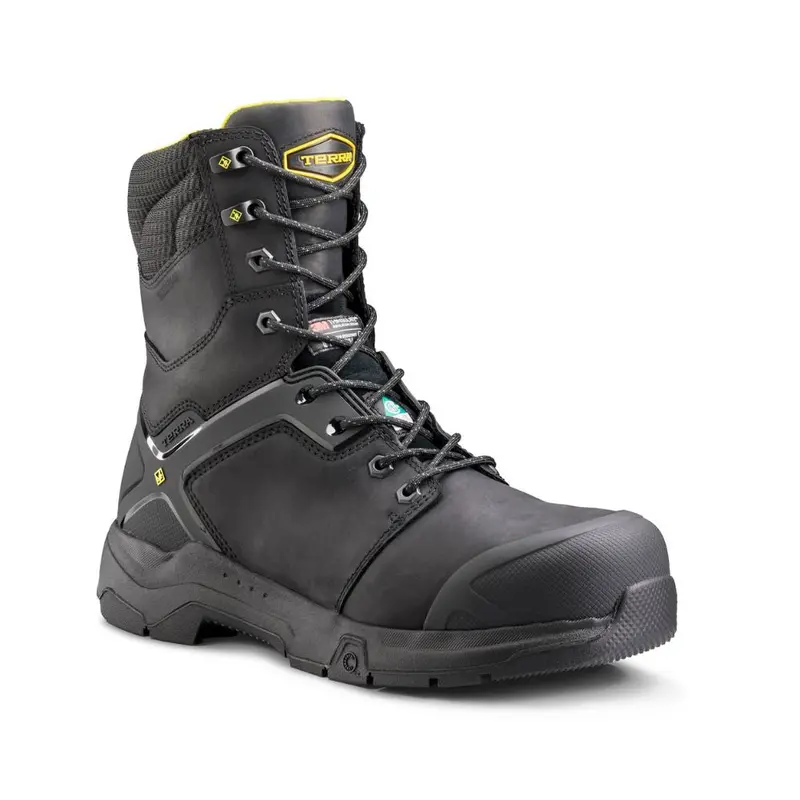 Terra Carbine Men's Wp 8 Inch Composite Toe Work Boot - Black Tr0a4tcrblk 1