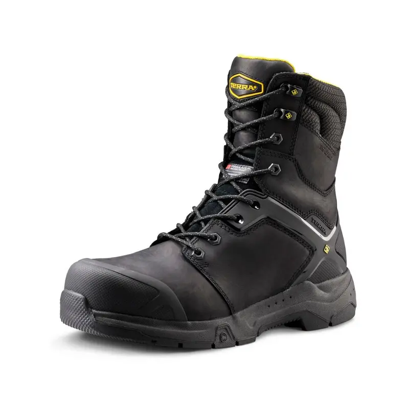 Terra Carbine Men's Wp 8 Inch Composite Toe Work Boot - Black Tr0a4tcrblk 8