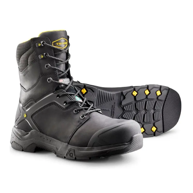 Terra Carbine Men's Wp 8 Inch Composite Toe Work Boot - Black Tr0a4tcrblk 9