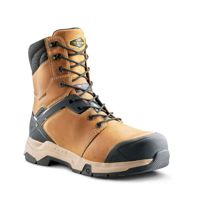 Terra Carbine Men's Wp 8 Inch Composite Toe Work Boot - Wheat Tr0a4tcrfwe 1