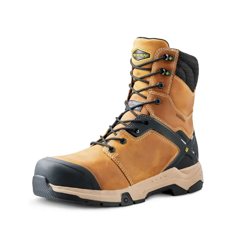 Terra Carbine Men's Wp 8 Inch Composite Toe Work Boot - Wheat Tr0a4tcrfwe 7