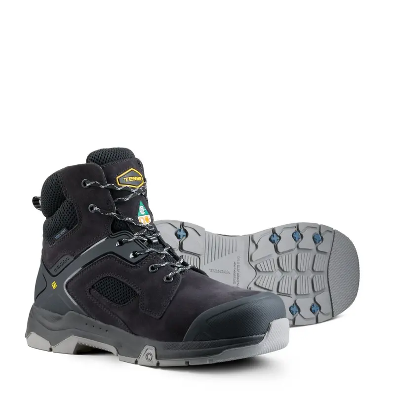 Terra Cobalt Men's 6" Composite Toe Work Safety Boot 1279Bk - Black 6
