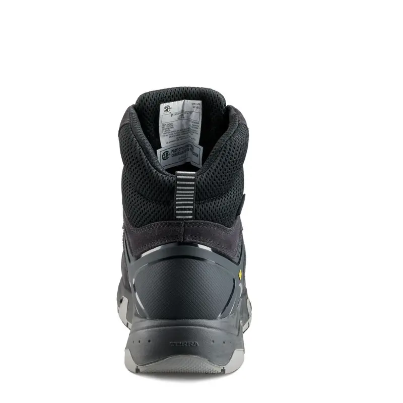 Terra Cobalt Men's 6" Composite Toe Work Safety Boot 1279Bk - Black 9