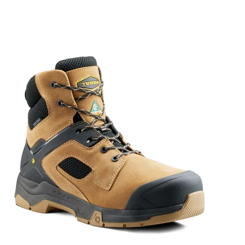 Terra Cobalt Men's 6" Composite Toe Work Safety Boot 1279Tn - Tan 1