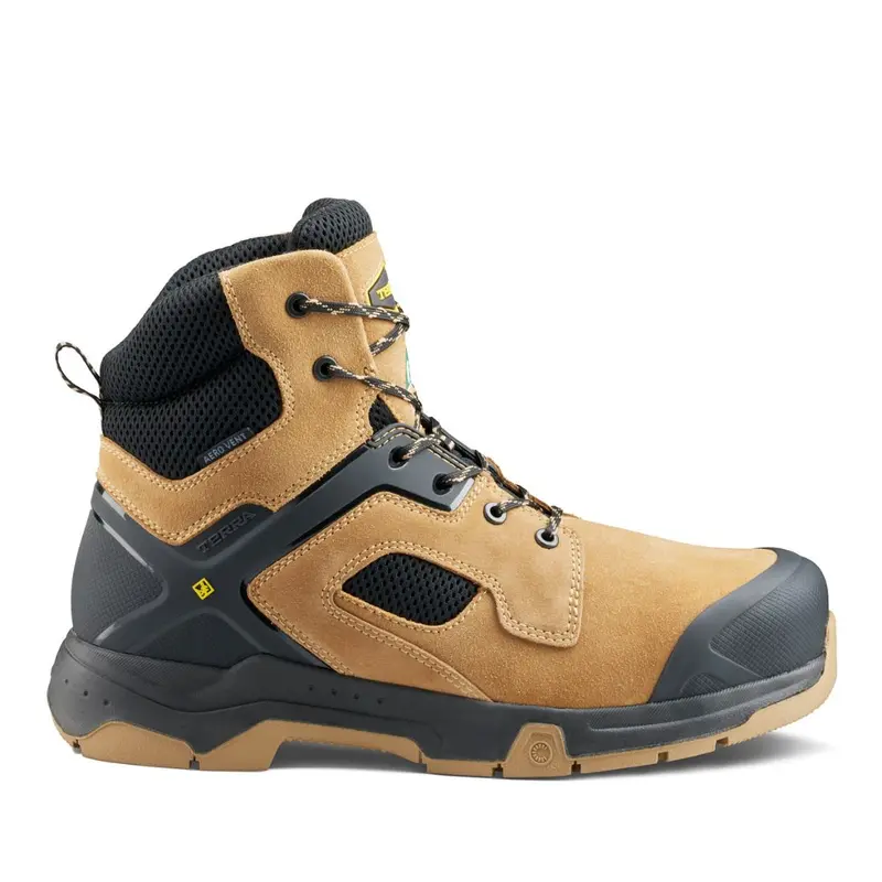 Terra Cobalt Men's 6" Composite Toe Work Safety Boot 1279Tn - Tan 2