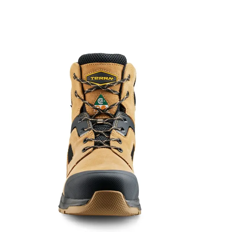 Terra Cobalt Men's 6" Composite Toe Work Safety Boot 1279Tn - Tan 9