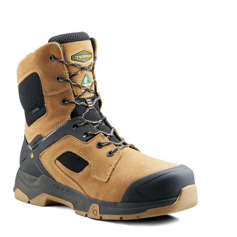 Terra Cobalt Men's 8" Composite Toe Work Safety Boot 1280Tn - Tan 1