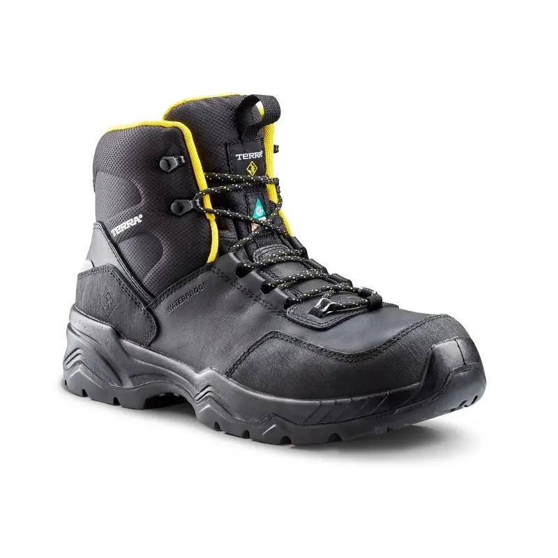 Terra Conway Men's Composite Toe Waterproof Hiker 6" Work Boot Tr0a4ns4blk - Black 1