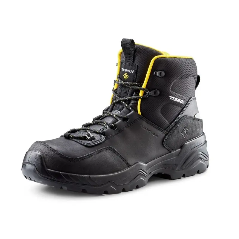 Terra Conway Men's Composite Toe Waterproof Hiker 6" Work Boot Tr0a4ns4blk - Black 3