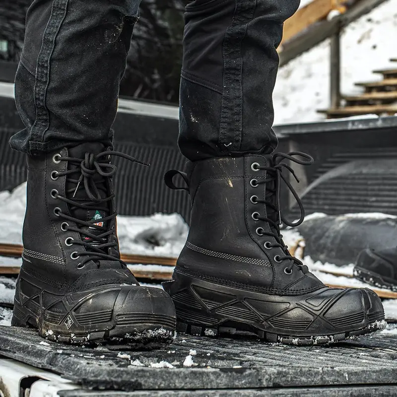 Terra Crossbeam Men's Women's Wp 10" Winter Safety Boot With Composite Toe - Black Tr0a4nqublk 1