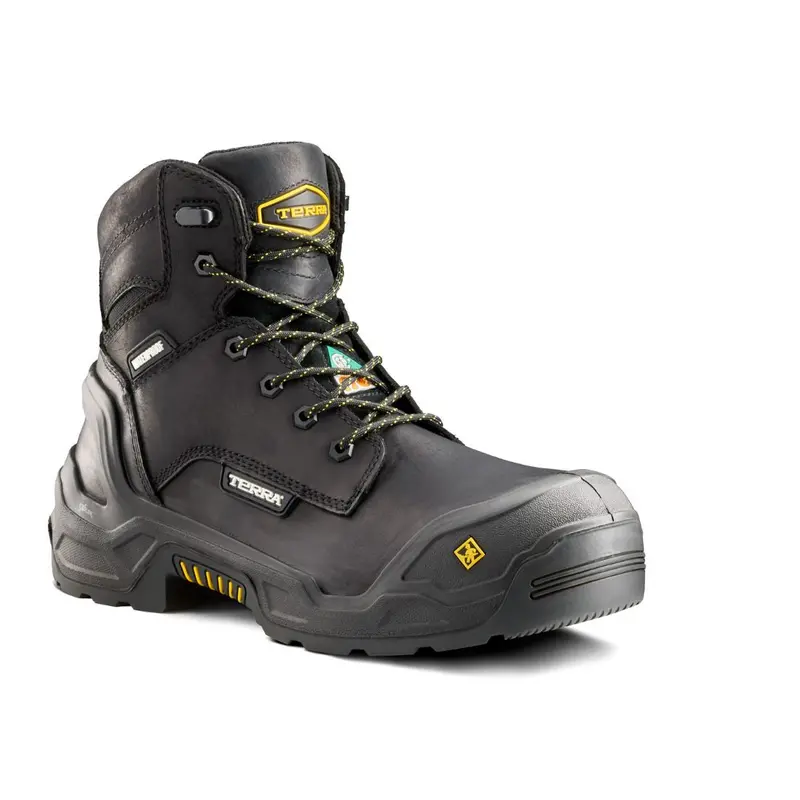 Terra Exile 25 Men's 6" Composite Toe Waterproof Work Boot 1009Bk - Black 1