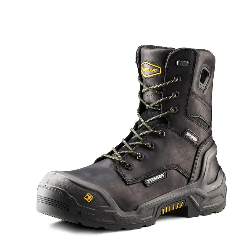 Terra Exile 25 Men's 8" Composite Toe Waterproof Work Boot 1311Bk - Black 3