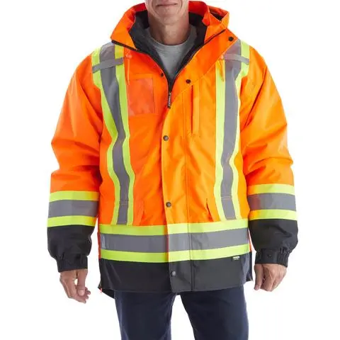 Terra Hi-Vis 7 In 1 System Winter Work Jacket - 116501 Orange 1