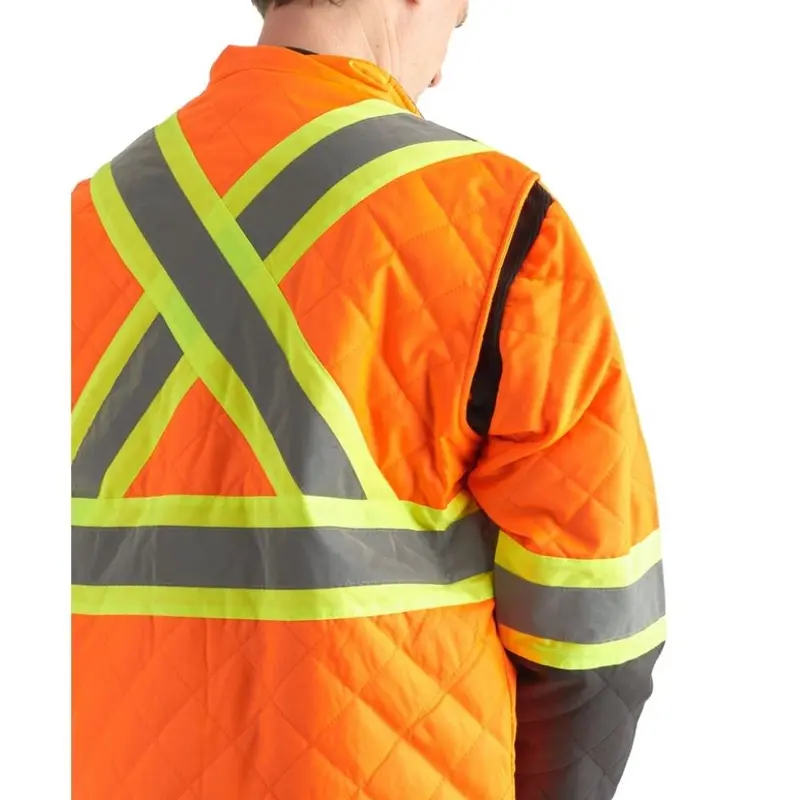 Terra Hi-Vis Lined Freezer Work Jacket 116505 - Orange 3
