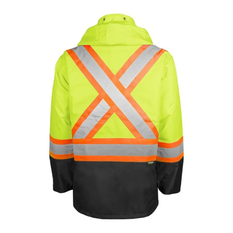 Terra Hi-Vis Rain Work Jacket 116520Jyl - Yellow 4