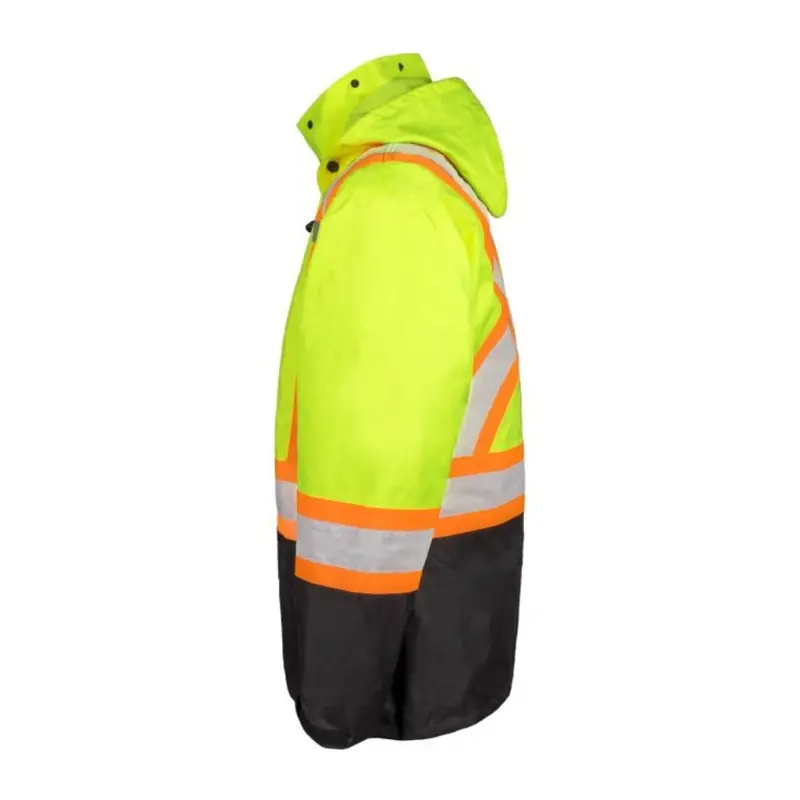Terra Hi-Vis Rain Work Jacket 116520Jyl - Yellow 5
