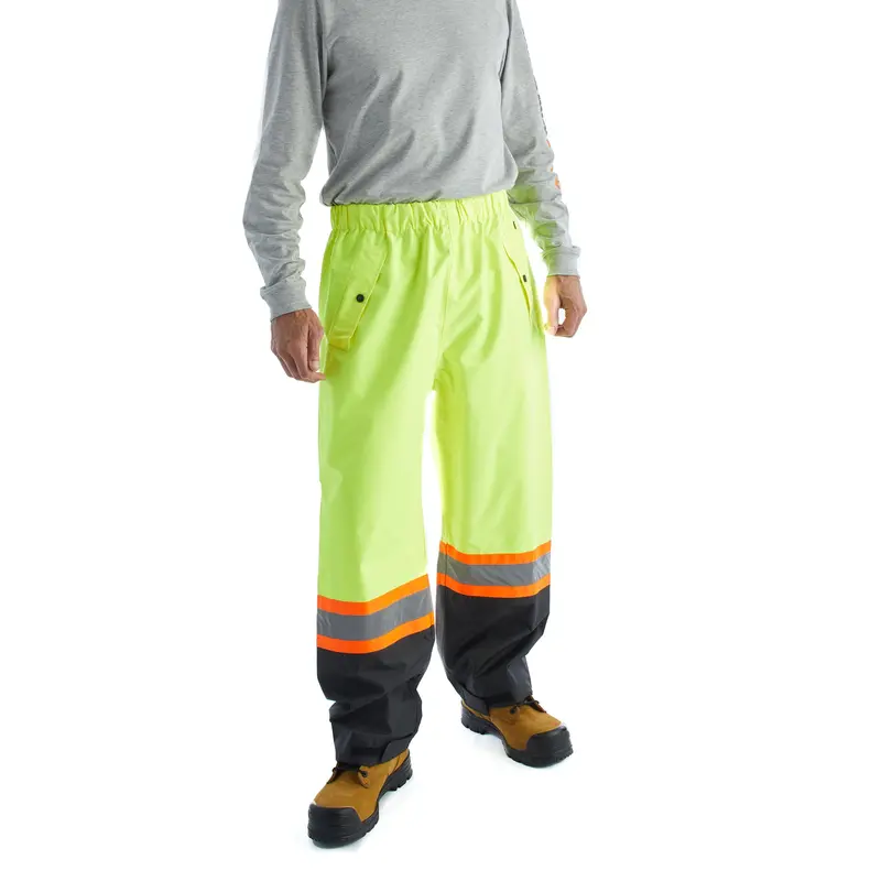 Terra Hi-Vis Rain Work Pants 116520Pyl - Yellow 1