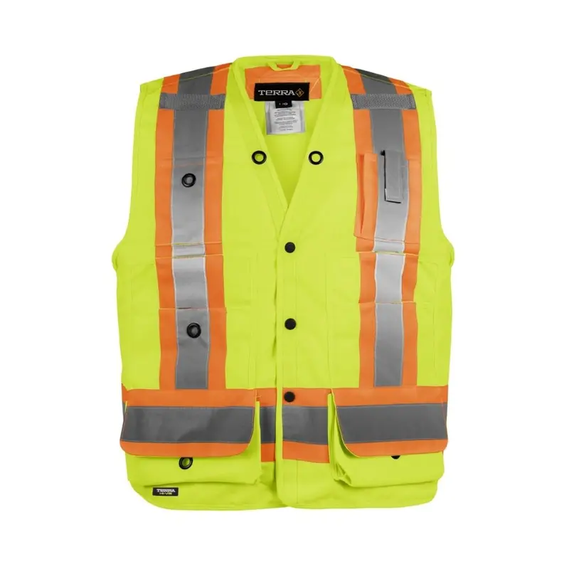 Terra Hi-Vis Surveyor's Vest - Yellow 116522Yl 1