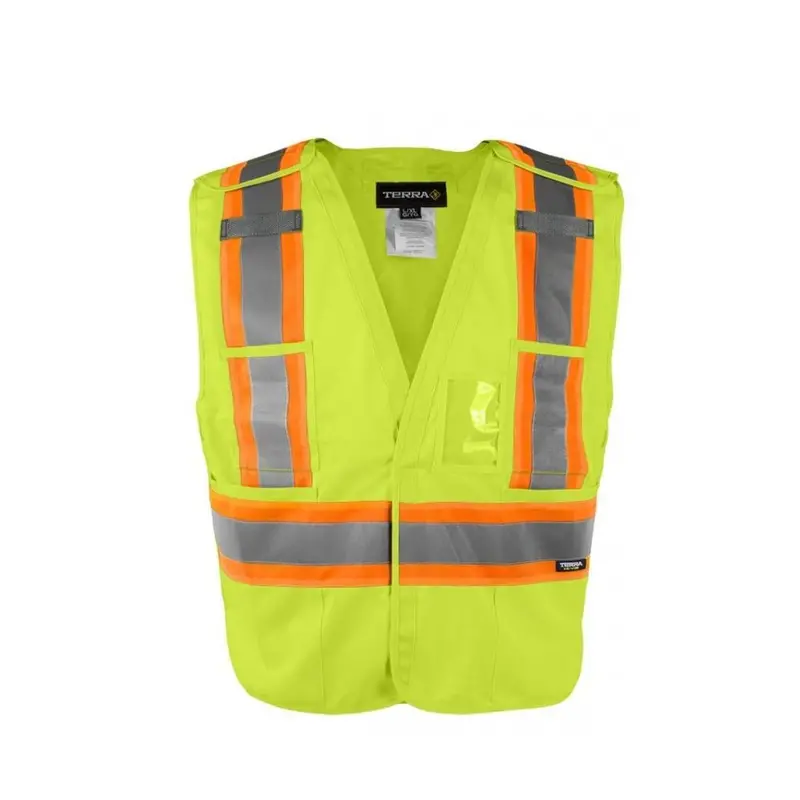 Terra Hi-Vis Tear Away Vest - Yellow 116600Yl 1