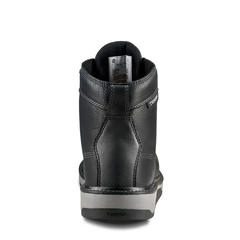 Terra Ironstone Men's 6" Waterproof Composite Toe Work Boot 839Gbk - Black 6