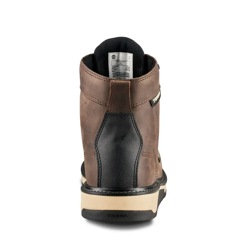 Terra Ironstone Men's 6" Waterproof Composite Toe Work Boot 839Gdb - Brown 5