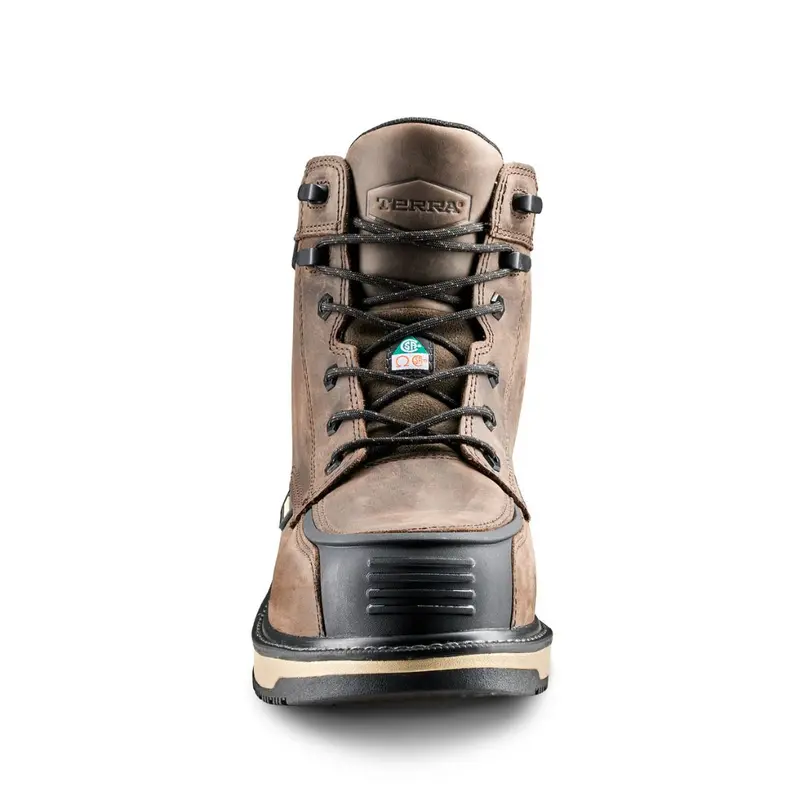 Terra Ironstone Men's 6" Waterproof Composite Toe Work Boot 839Gdb - Brown 6