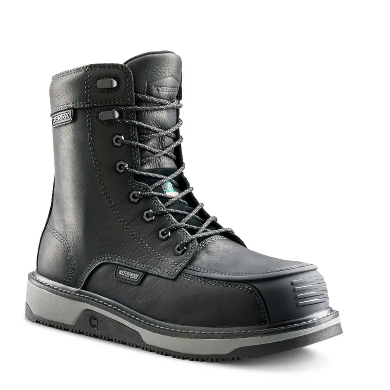 Terra Ironstone Men's 8" Waterproof Composite Toe Work Boot 839Fbk - Black 2