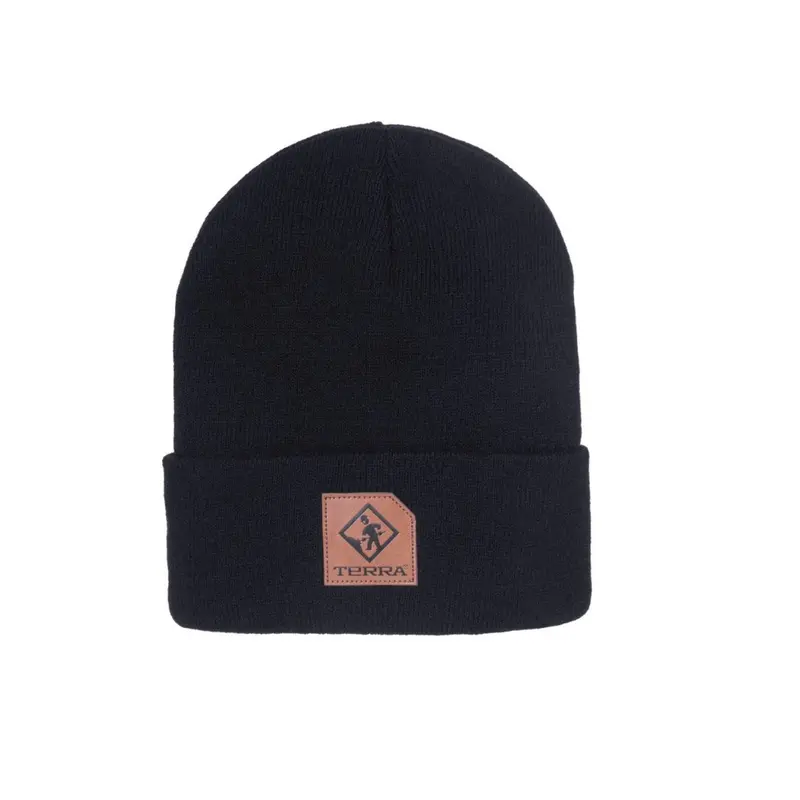 Terra Knitted Ribbed Toque - 1316552Tr Black 1