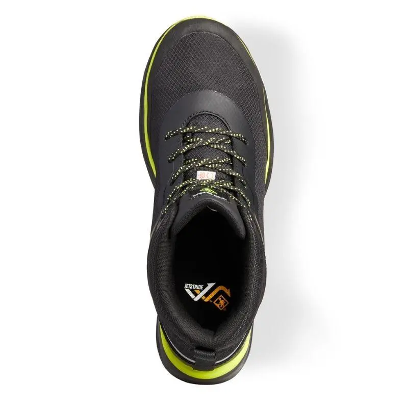 Terra Lites Mid Tr0a4nrta35 Unisex Composite Toe Athletic Safety Shoe - Black/Lime 8