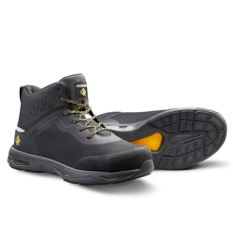 Terra Lites Mid Tr0a4nrtblk Unisex Composite Toe Athletic Safety Shoe - Black 8