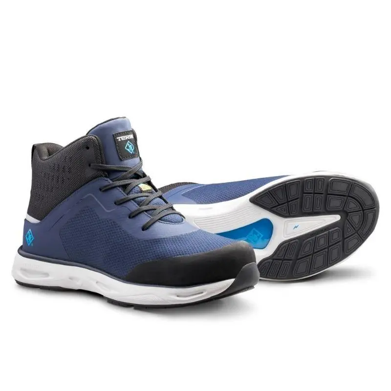 Terra Lites Mid Tr0a4ns3ie0 Sd Unisex Composite Toe Athletic Safety Shoe - Blue 8
