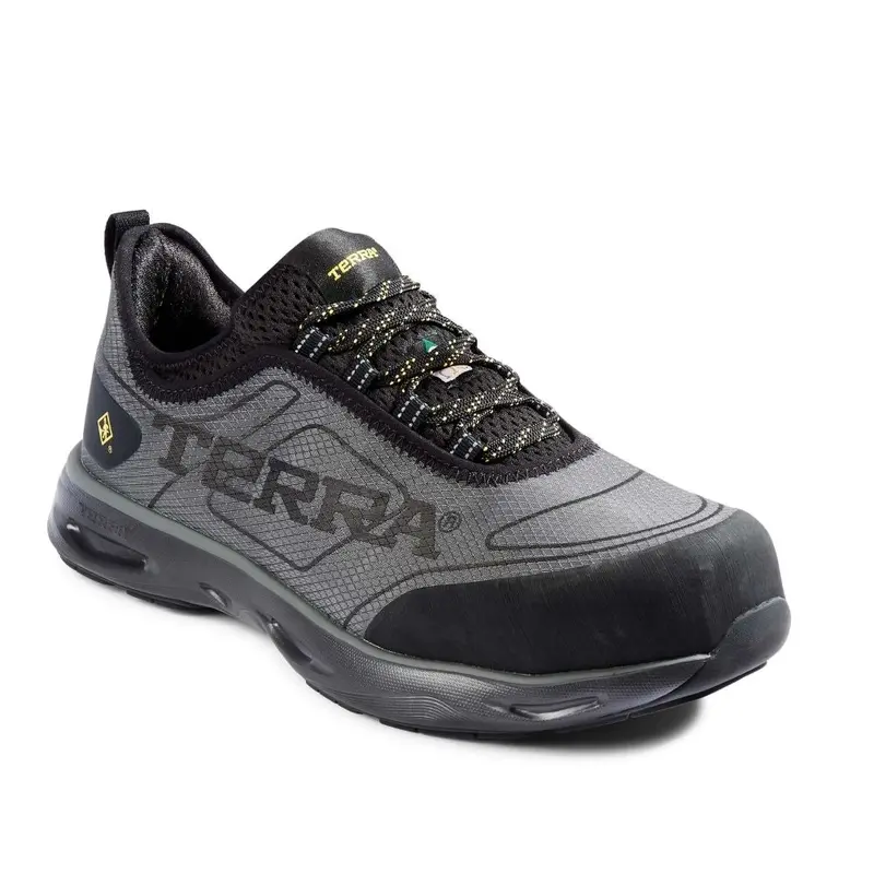 Terra Lites Unisex Composite Toe Athletic Safety Shoe Tr0a4nrbbg - Black/Grey 1