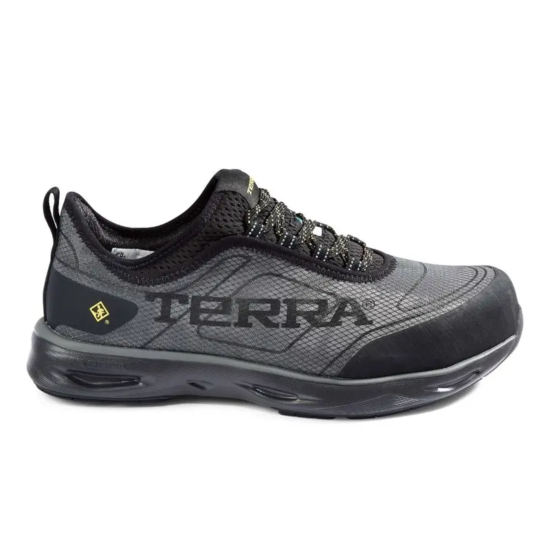 Terra Lites Unisex Composite Toe Athletic Safety Shoe Tr0a4nrbbg - Black/Grey 2