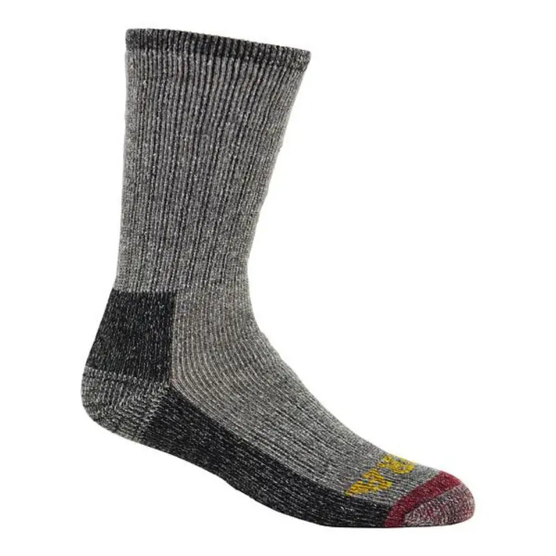 Terra Men's 1 Pk Crew Work Sock - Grey 1