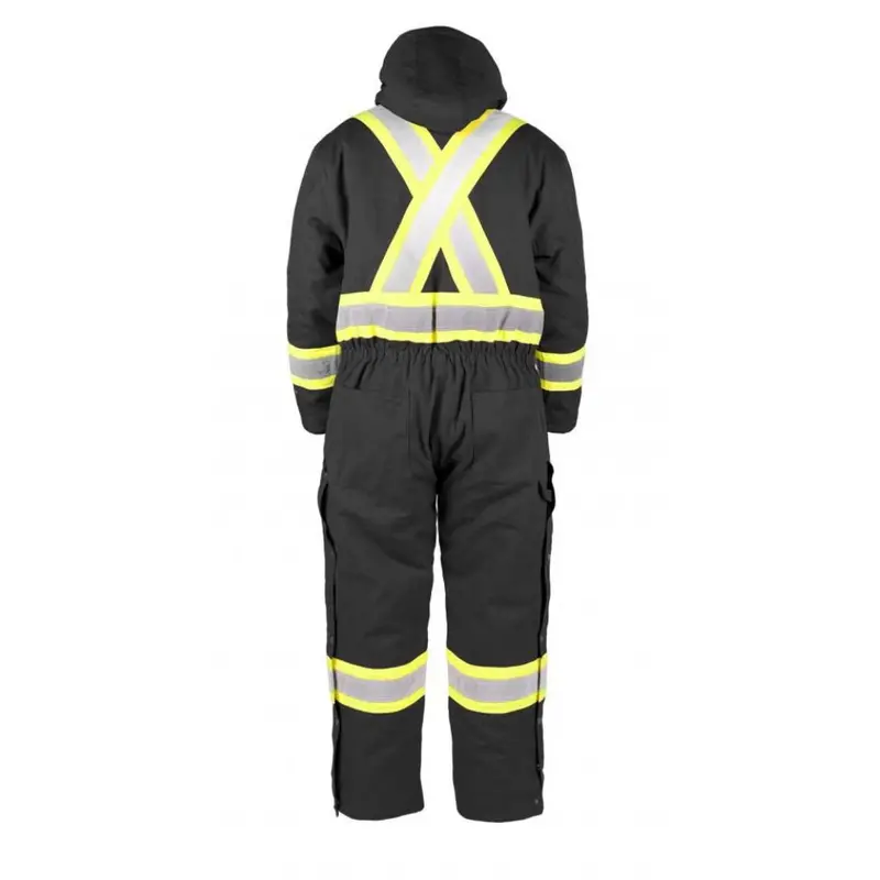 Terra Men's High Visibility Insulated Coverall 116571Bk - Black 2