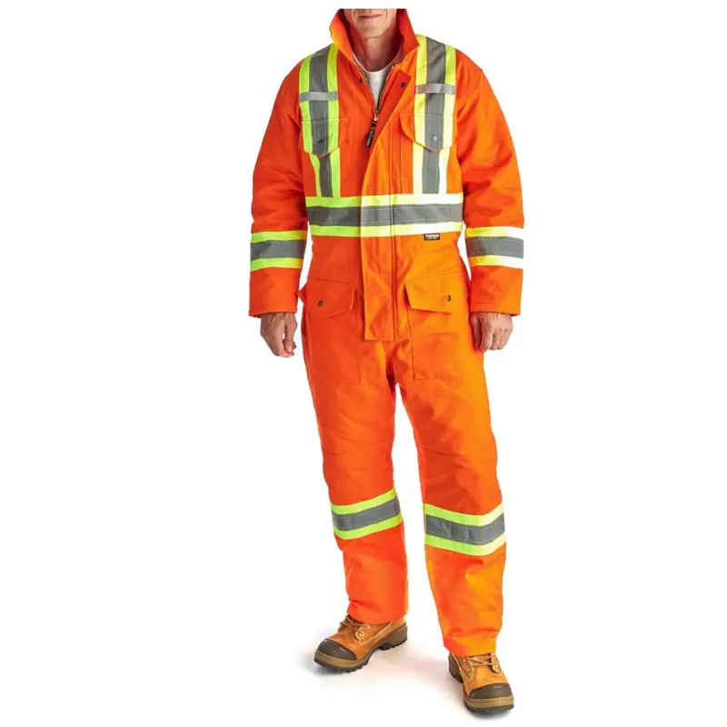 Terra Men's High Visibility Insulated Winter Coverall 116571Or - Orange 1