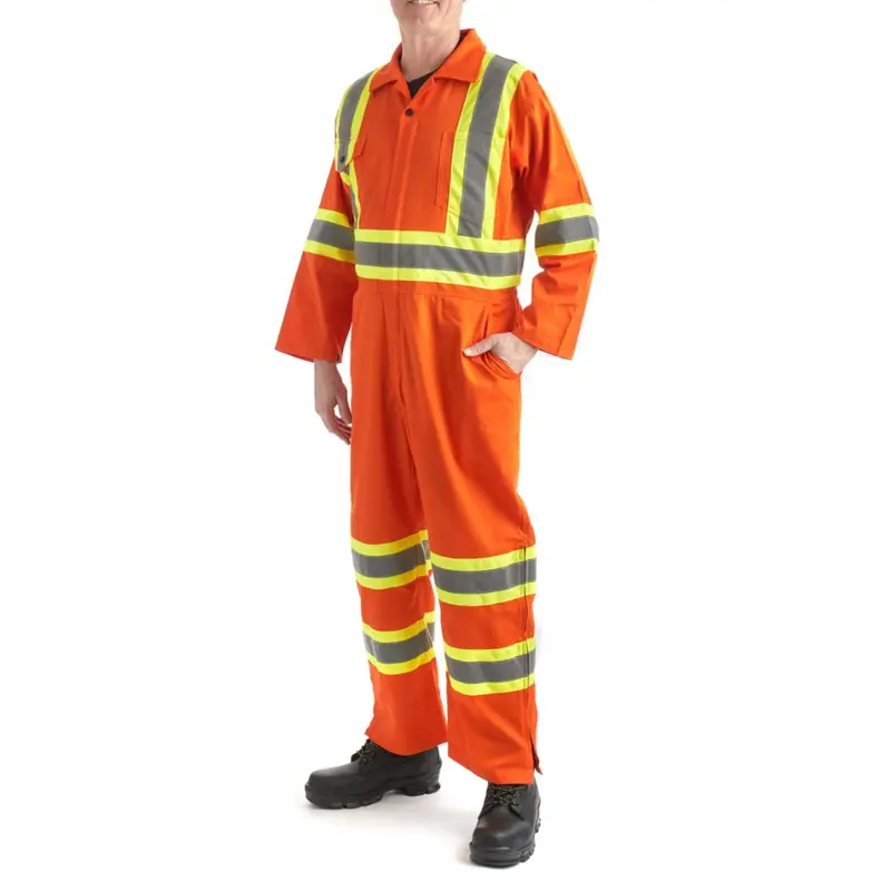Terra Men's High Visibility Unlined Coverall 116581Or - Orange 1