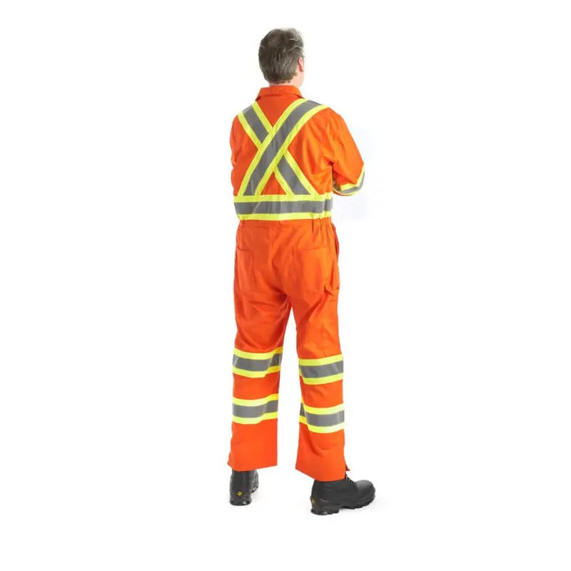 Terra Men's High Visibility Unlined Coverall 116581Or - Orange 2